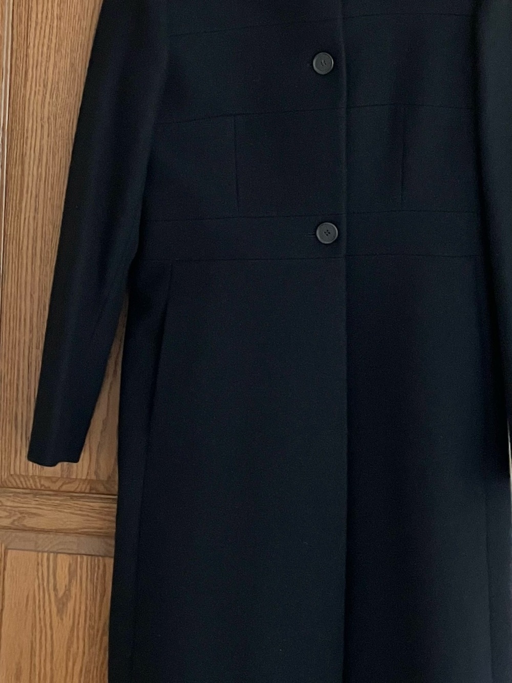 Gianfranco Ferr Black Long Trench Coat View 2